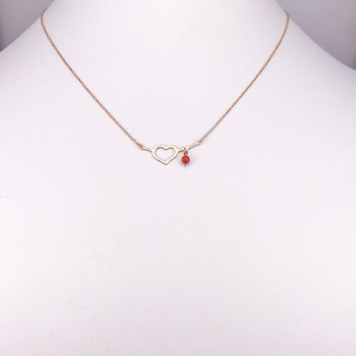 14ct Rose Gold Heart Pendant