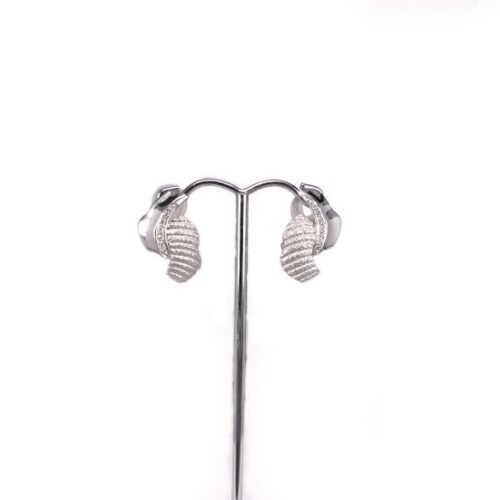 18ct White Gold Clip on Earrings
